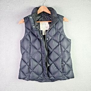 Eddie Bauer Premium Goose Down Quilted Vest EB700 Black Medium Puffer Capsule